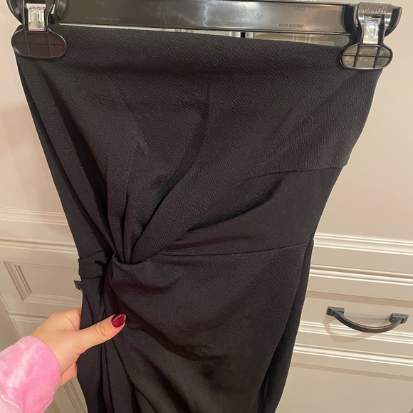 ⭐️🌟HOST PICK🌟⭐️ NIGHT SHINE MIDI DRESS BLACK hello molly size small - Picture 5 of 7